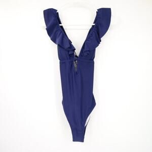 Cupshe One Piece Swimsuit Swim Blue NWT Size Small Beach Summer Swimwear